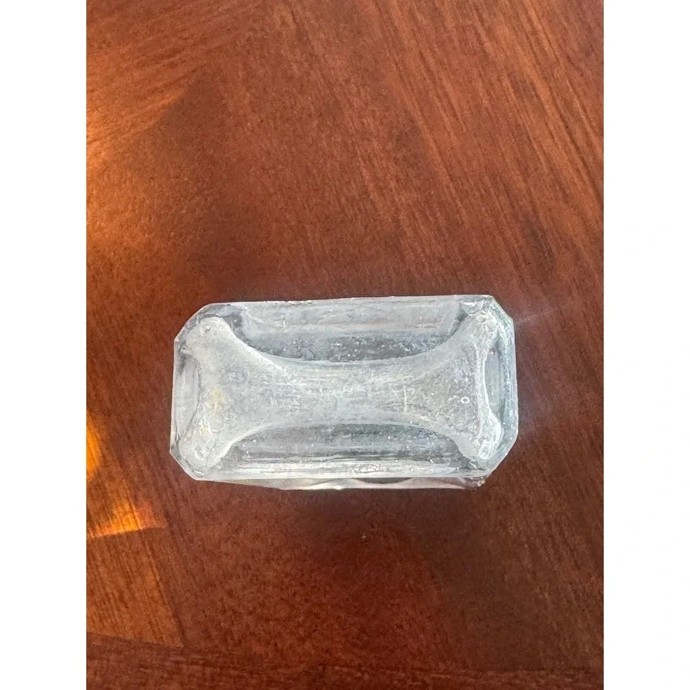Antique VTG Apothecary Clear Glass Bottle Trio Hazel Atlas Lot set of 3 decor
